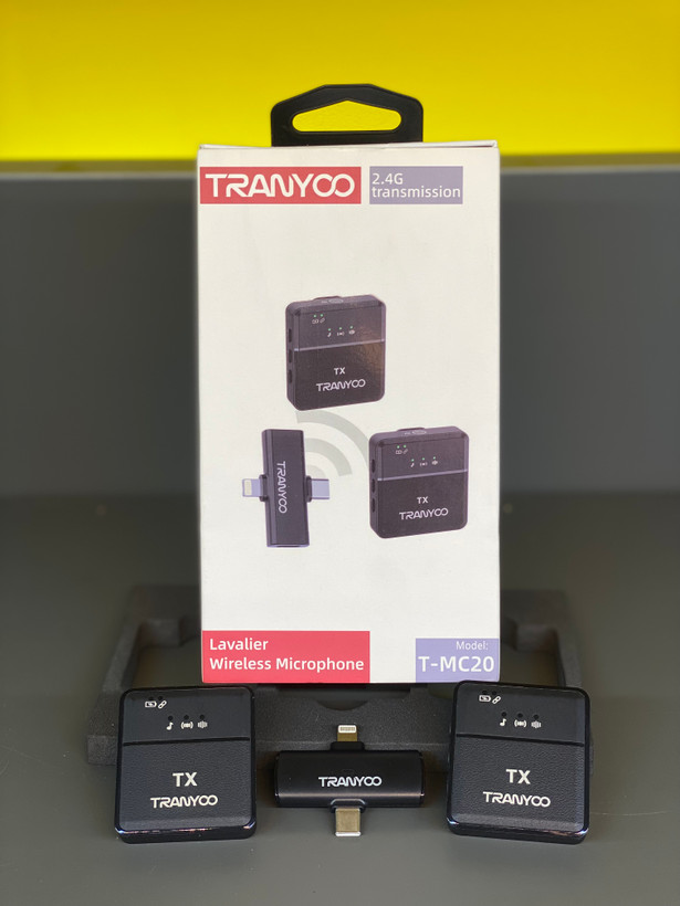 میکروفون یقه ای بی سیم برند TRANYOO مدل T-MC20